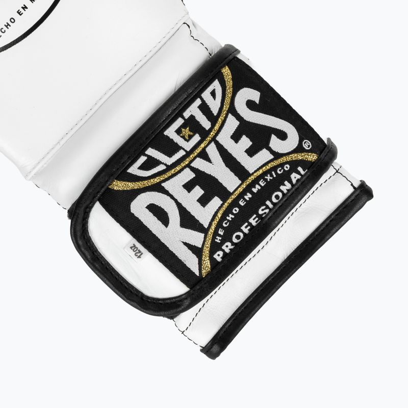 Boxerské rukavice  Cleto Reyes Velcro Sparring white/black 5
