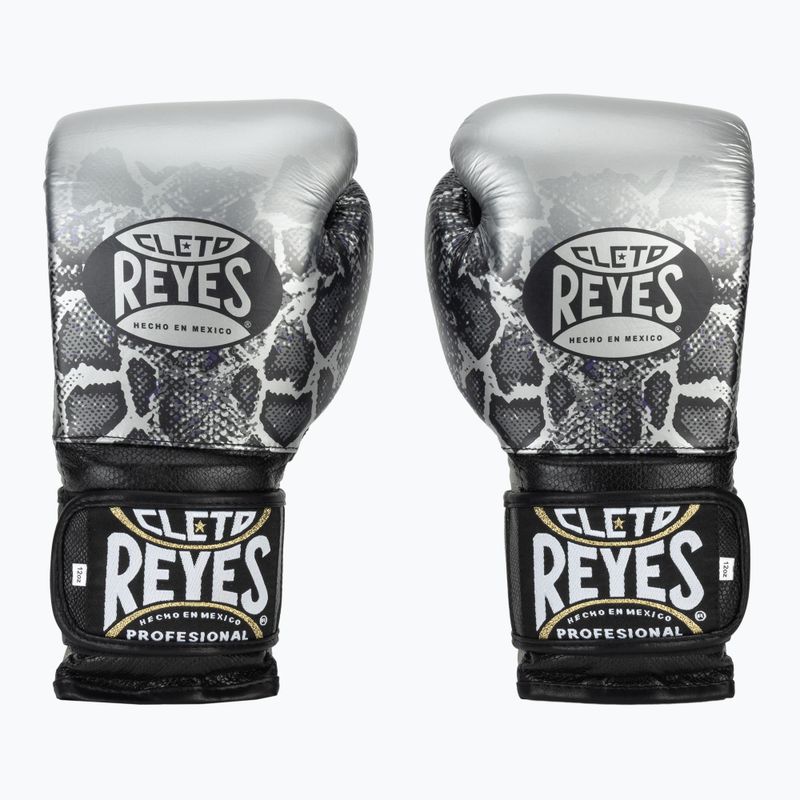 Boxerské rukavice  Cleto Reyes Velcro Sparring silver/black 2