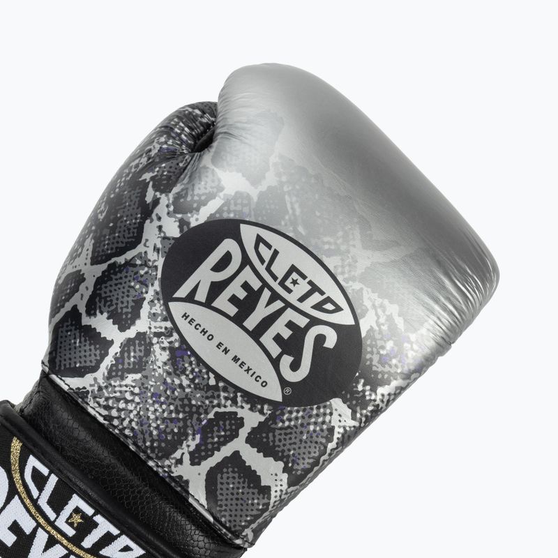 Boxerské rukavice  Cleto Reyes Velcro Sparring silver/black 5