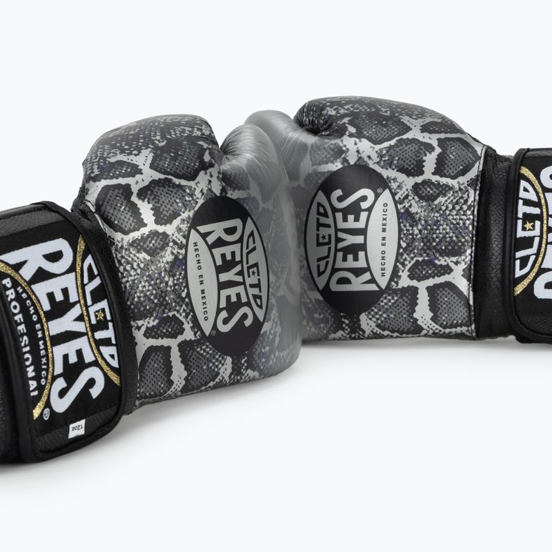 Boxerské rukavice  Cleto Reyes Velcro Sparring silver/black 7