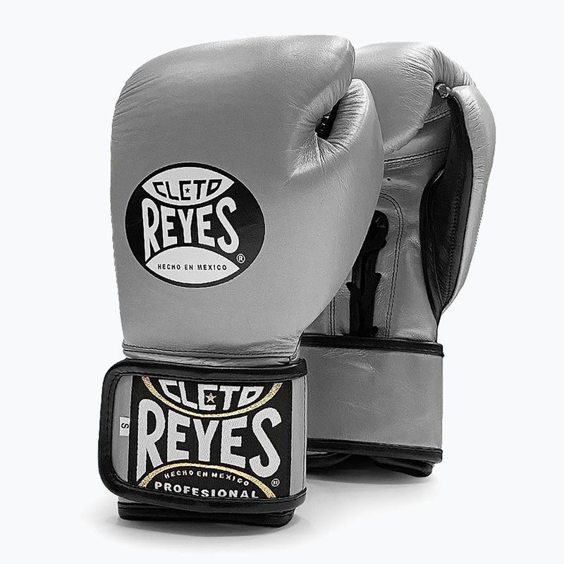 Boxerské rukavice  Cleto Reyes Velcro Sparring silver/black