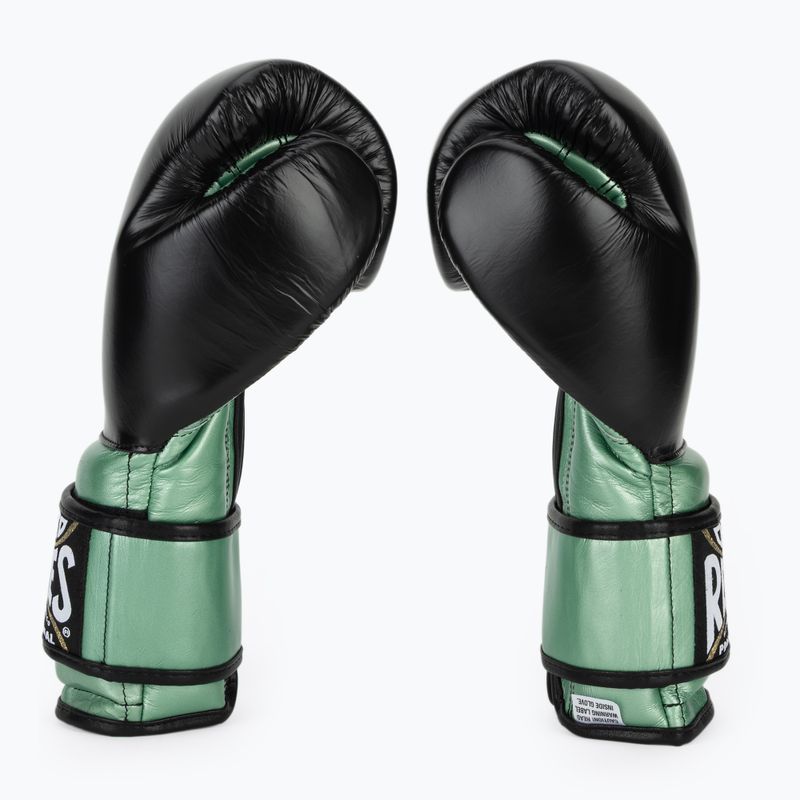 Boxerské rukavice Cleto Reyes Boxing Gloves With Hook green metallic / black 4