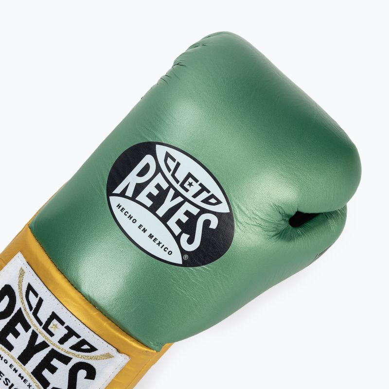 Boxerské rukavice Cleto Reyes Boxing Gloves creen metallic/gold 5