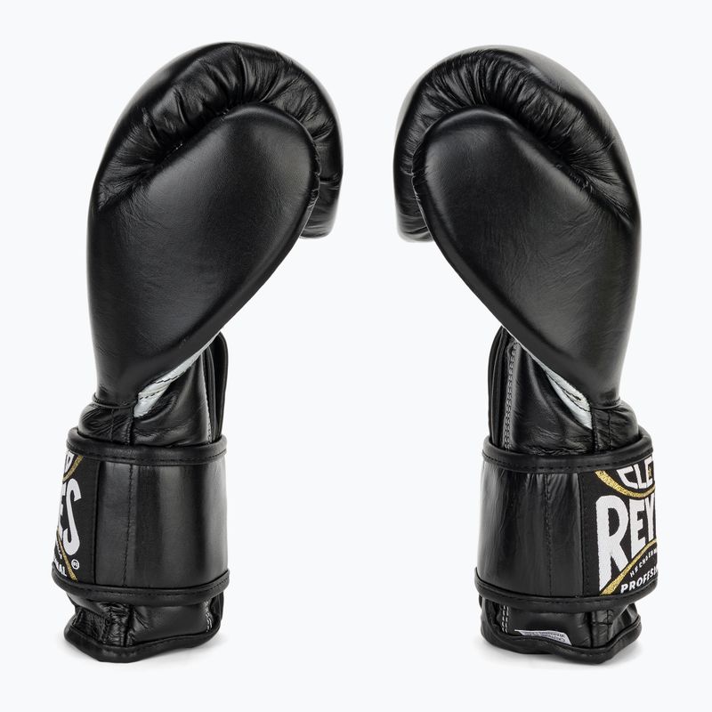 Boxerské rukavice  Cleto Reyes Velcro Sparring black/silver 4