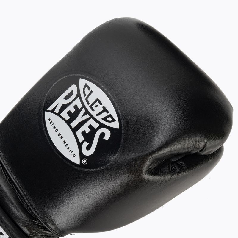 Boxerské rukavice  Cleto Reyes Velcro Sparring black/silver 5