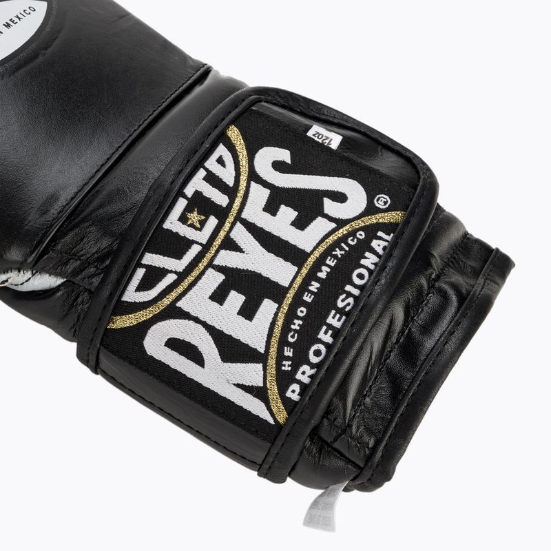 Boxerské rukavice  Cleto Reyes Velcro Sparring black/silver 6