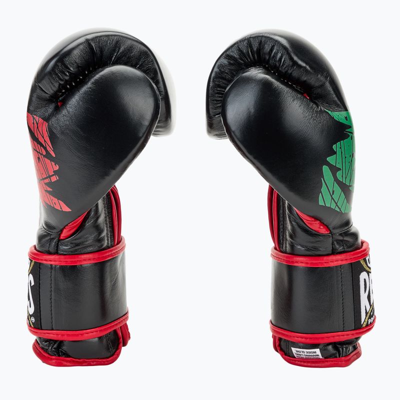 Boxerské rukavice  Cleto Reyes Velcro Sparring black/red/white green red 4