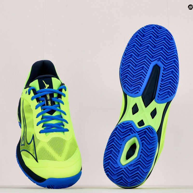 Pánské boty na padel Mizuno Wave Exceed Light Padel neo lime/total eclipse/super sonic 16