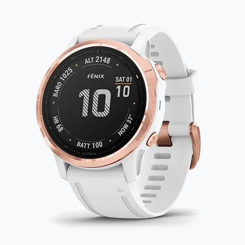 Sportovní hodinky Garmin Fenix 6S PRO bílé 010-02159-11