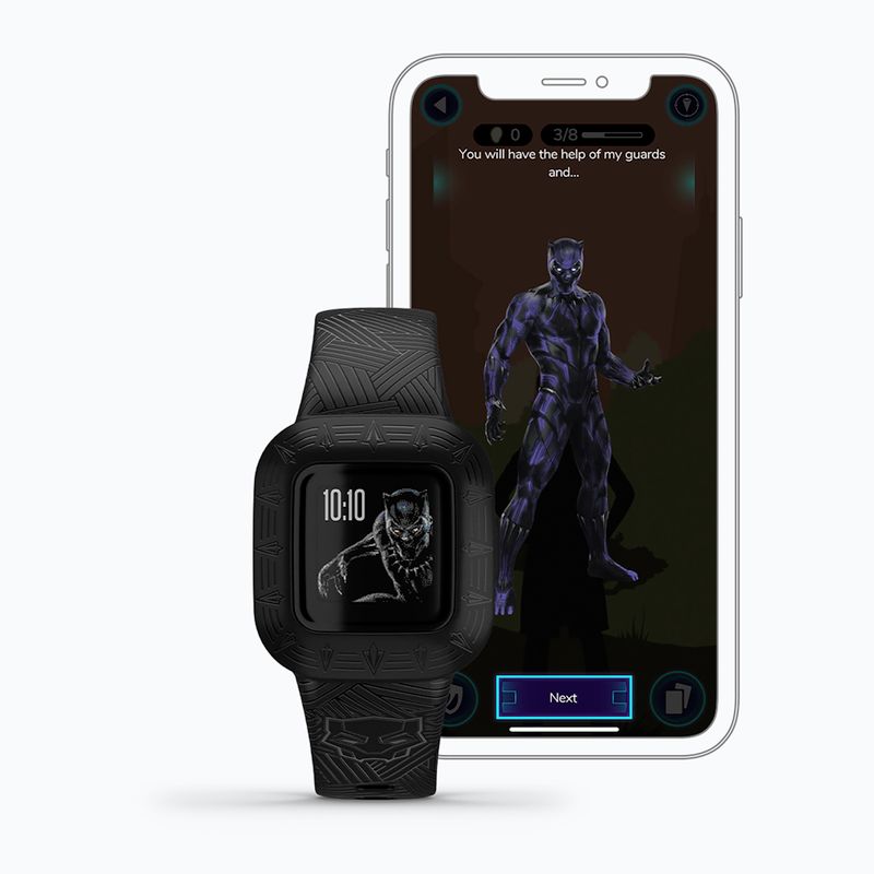 Dětský chytrý náramek Garmin Vivofit Jr 3 Marvel Black Panther black 3