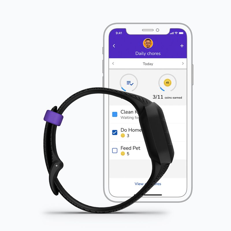Dětský chytrý náramek Garmin Vivofit Jr 3 Marvel Black Panther black 6