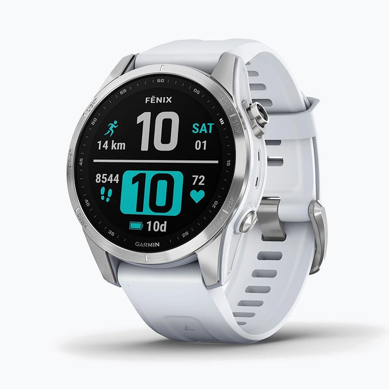 Sportovní hodinky Garmin Fenix 7S Hrm Elevate Ox stříbrné 010-02539-03