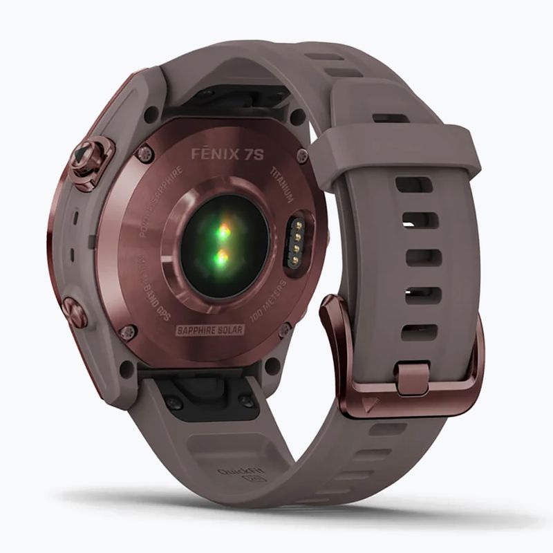Sportovní hodinky Garmin Fenix 7S Sapphire Solar Hrm Elevate Ox hnědé 010-02539-29 6