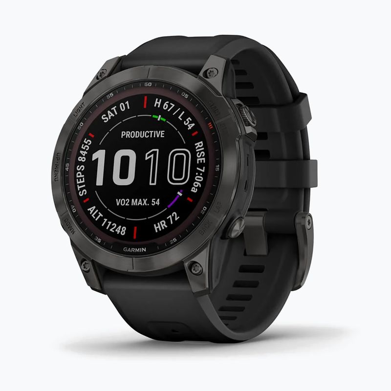Sportovní hodinky Garmin Fenix 7 Sapphire Solar Hrm Elevate Ox černé 010-02540-21