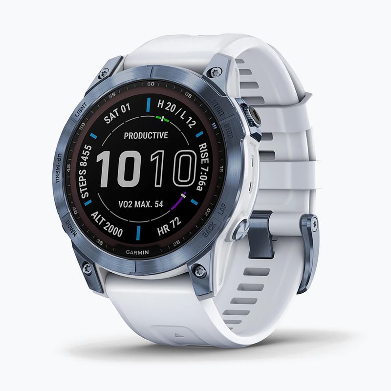 Sportovní hodinky Garmin Fenix 7 Sapphire Solar Hrm Elevate Ox modré 010-02540-25