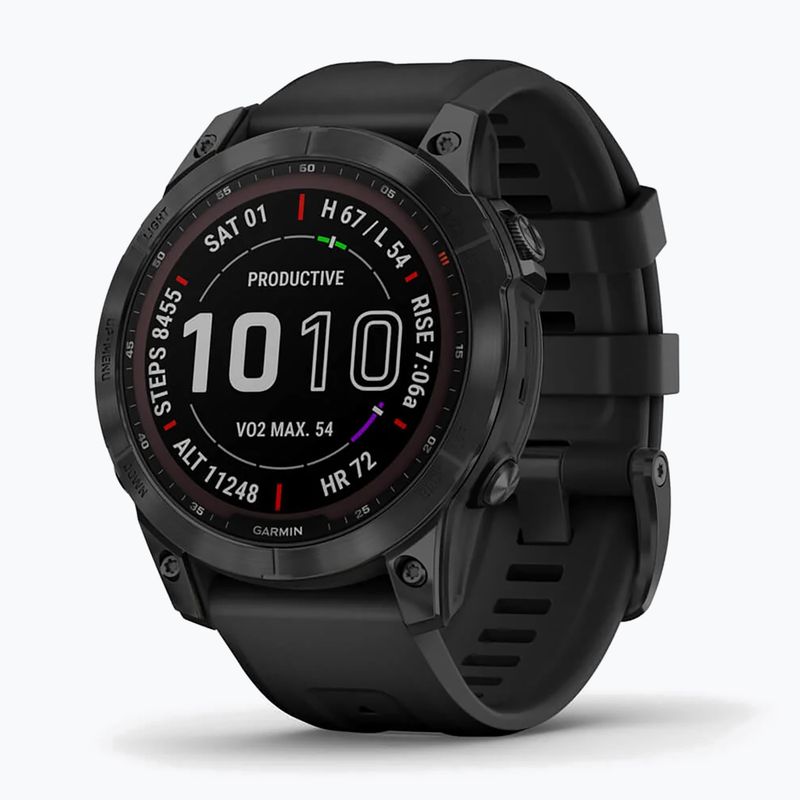 Sportovní hodinky Garmin Fenix 7 Sapphire Solar Hrm Elevate Ox černé 010-02540-35