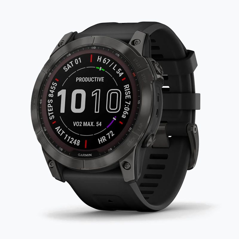 Sportovní hodinky Garmin Fenix 7X Sapphire Solar Hrm Elevate Ox černé 010-02541-11