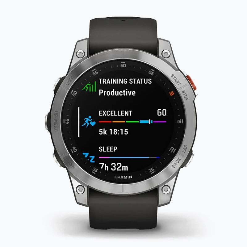Sportovní hodinky Garmin Epix 2 Hrm Elevate Ox stříbrné 010-02582-01 2