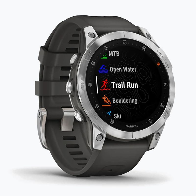 Sportovní hodinky Garmin Epix 2 Hrm Elevate Ox stříbrné 010-02582-01 3