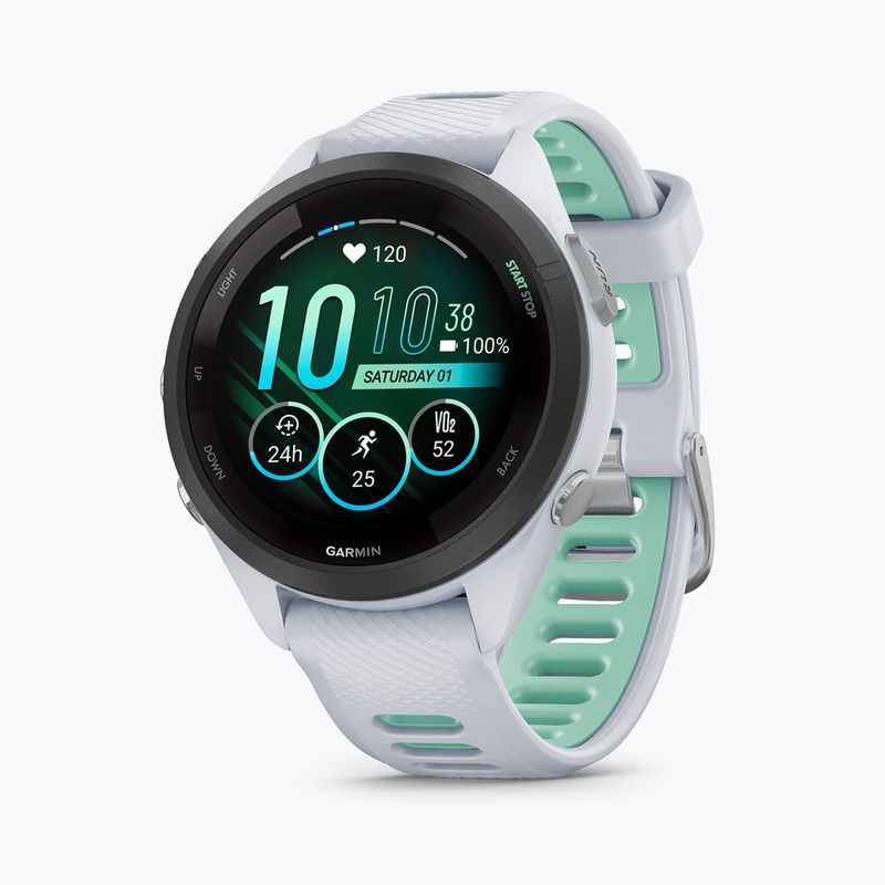 Hodinky Garmin Forerunner 265S white neo tropic/mint 3
