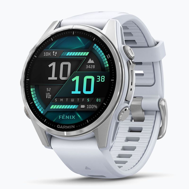 Hodinky Garmin Fenix 8 43 mm Amoled silver/white stone 3