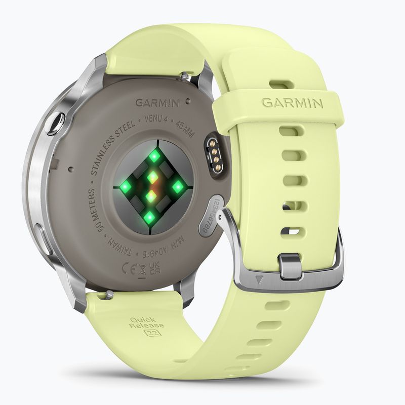 Hodinky Garmin Venu 4 45 mm silver/citron 4