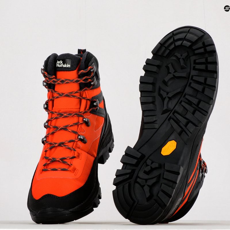 Jack Wolfskin pánské trekové boty Rebellion Guide Texapore Mid orange 4053791 10
