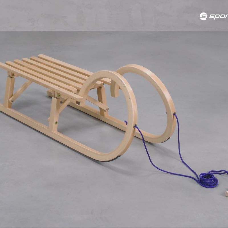 Skládací sáňky VT-Sport Beraní rohy hnědé HKS 43100 14