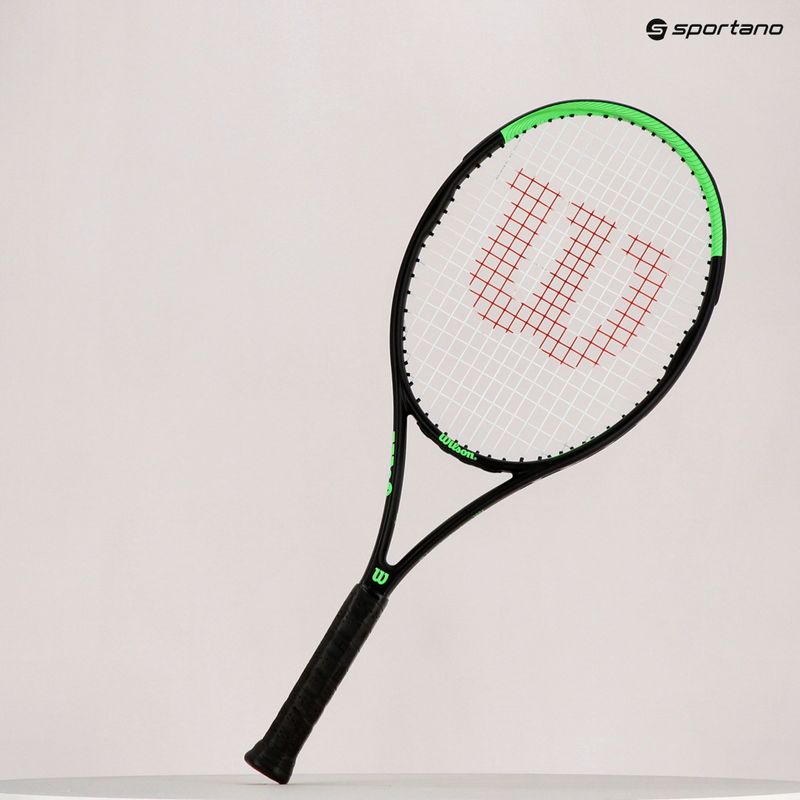 Tenisová raketa Wilson Blade Feel 103 černo-zelená WR083310U 14