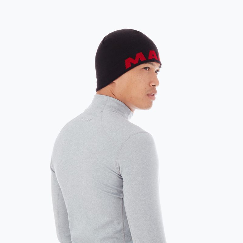 Mammut Logo zimní čepice černo-červená 1191-04891-0001-1 9