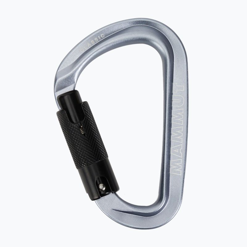 Lezecká karabina Mammut Classic HMS Twistlock Plus light grey 2