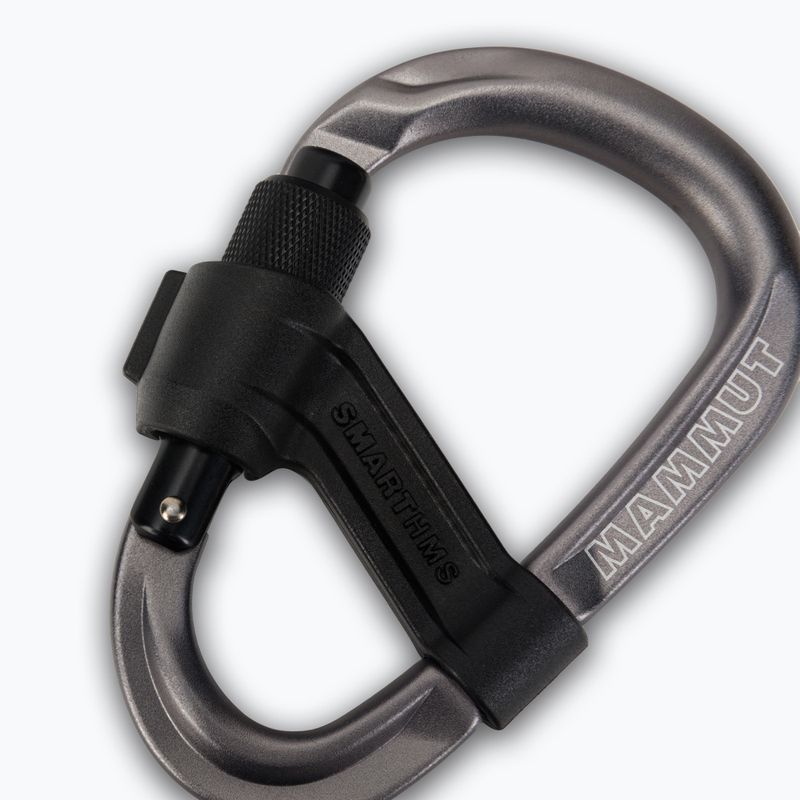Horolezecká karabina Mammut Smart HMS 2.0 Screwgate grey 3