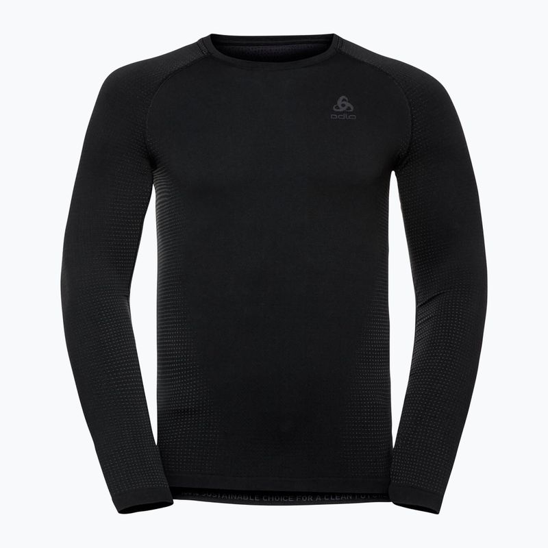 Pánské termo tričko longsleeve  ODLO Performance Warm Bl Top Crew Neck black keystyle 3