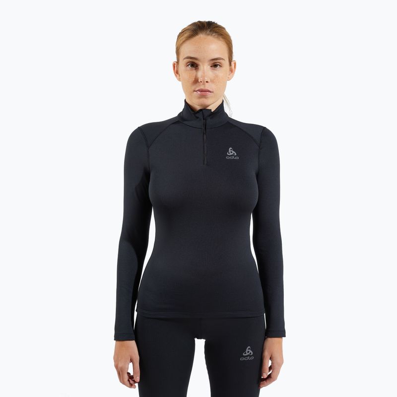 Dámská termoakční mikina ODLO Fundamentals Active Warm Bl Top Turtle Neck black