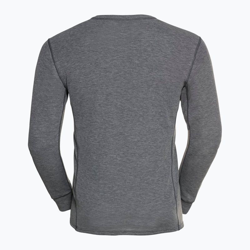 Pánská termoakční mikina ODLO Active Warm Bl Top Crew Neck odlo steel grey melange 5