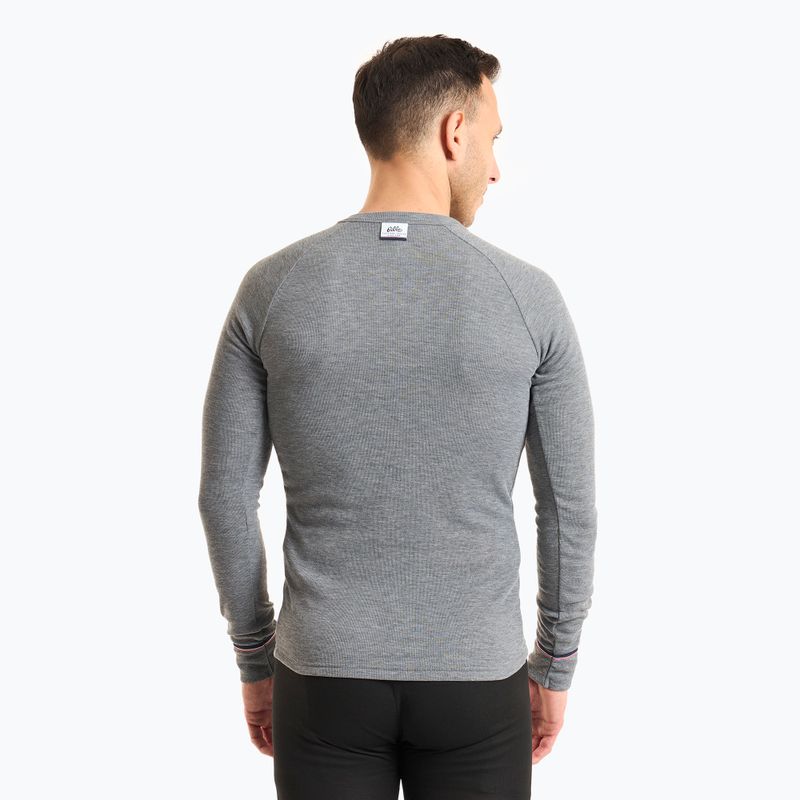 Pánská termoakční mikina ODLO Active Warm Originals Bl Top Crew Neck odlo steel grey melange 2