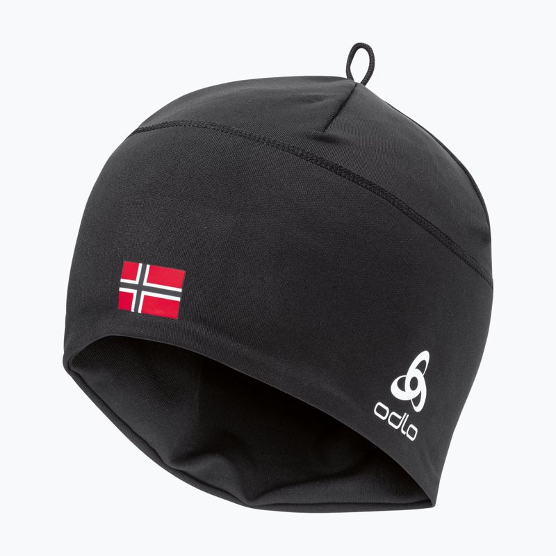 Zimní čepice ODLO Polyknit Fan Warm black/Norwegian flag 2