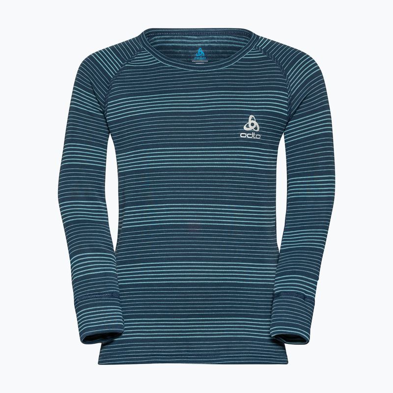 Dětské termoprádlo ODLO Active Warm Eco Long modré 159449/21017 3