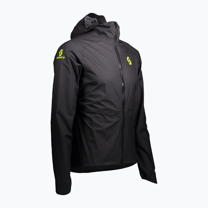 Pánská běžecká bunda SCOTT RC Run Waterproof black/yellow 3