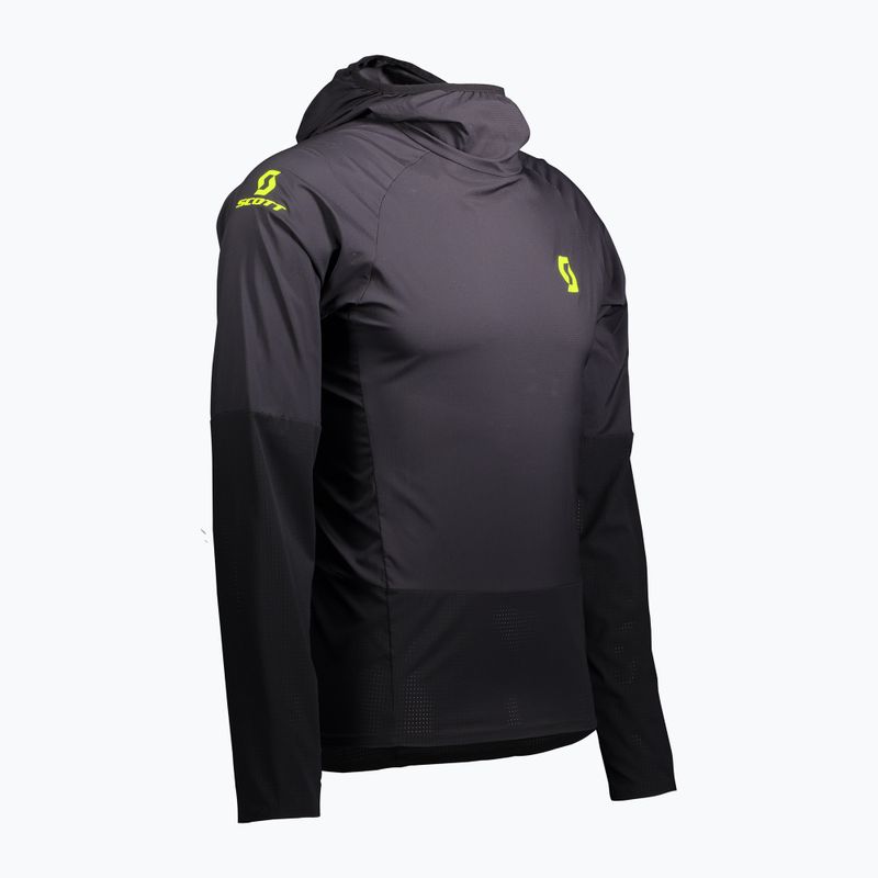 Pánská běžecká bunda SCOTT RC Run Windshield black/yellow 3
