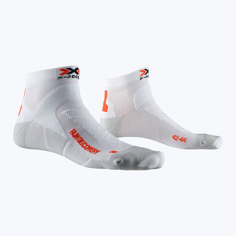 X-Socks Run Discovery bílo-šedé trekové ponožky RS18S19U-W008 4