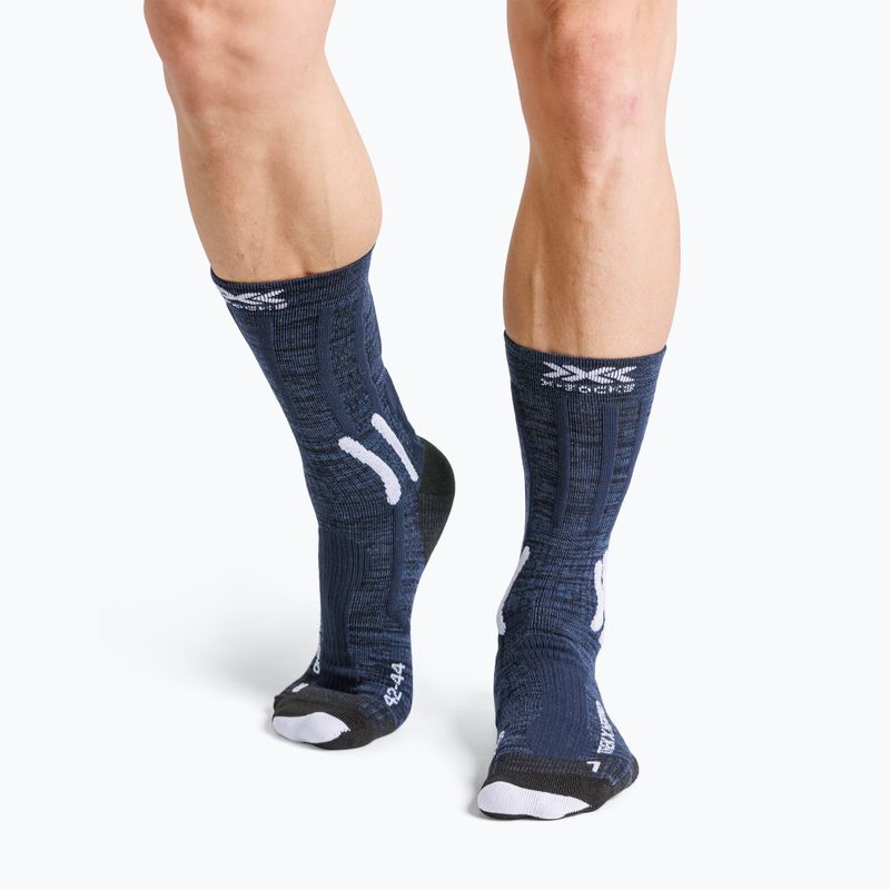 Dámské ponožky X-Socks Trek X Merino midnight blue/arctic white 2