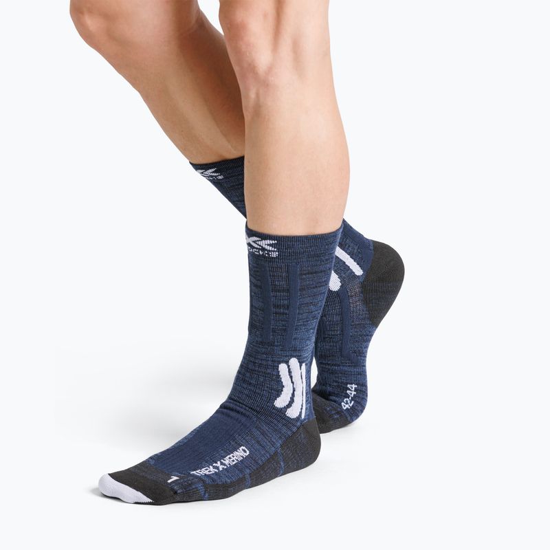 Dámské ponožky X-Socks Trek X Merino midnight blue/arctic white 4