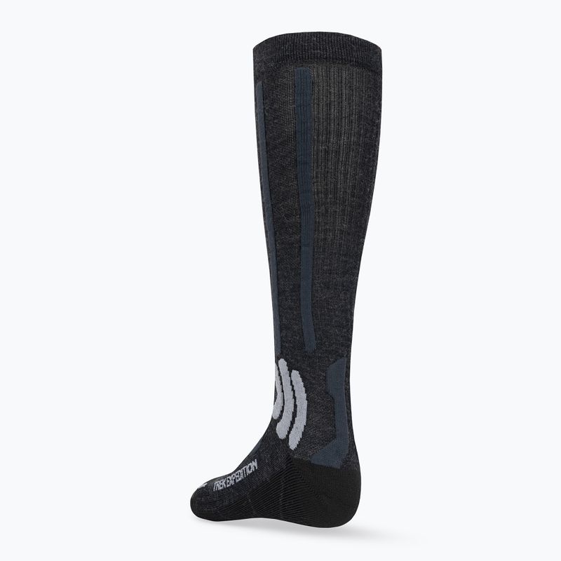 X-Socks Trek Expedition opal black/dolomite grey melange trekové ponožky 2