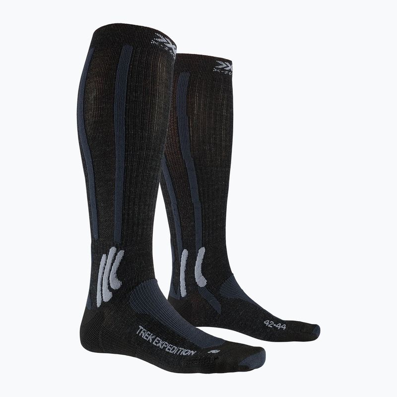 X-Socks Trek Expedition opal black/dolomite grey melange trekové ponožky 5