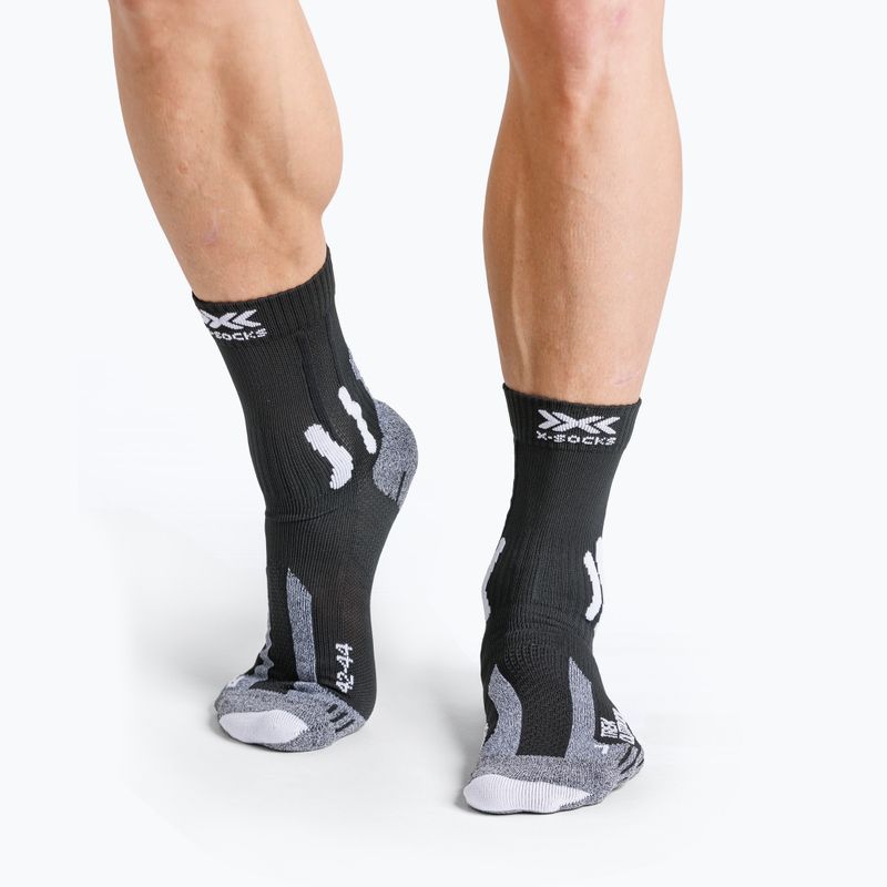 Ponožky X-Socks Trek Outdoor black/grey melange 2