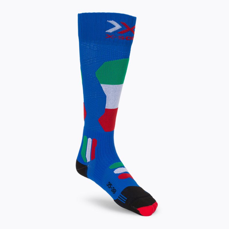 Lyžařské ponožky X-Socks Ski Patriot 4.0 Italy modré XSSS45W19U 2