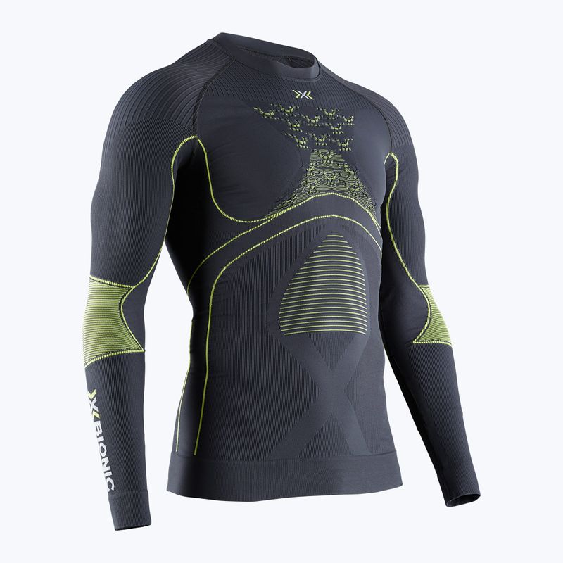 Pánská termoakční mikina X-Bionic Energy Accumulator 4.0 charcoal/yellow