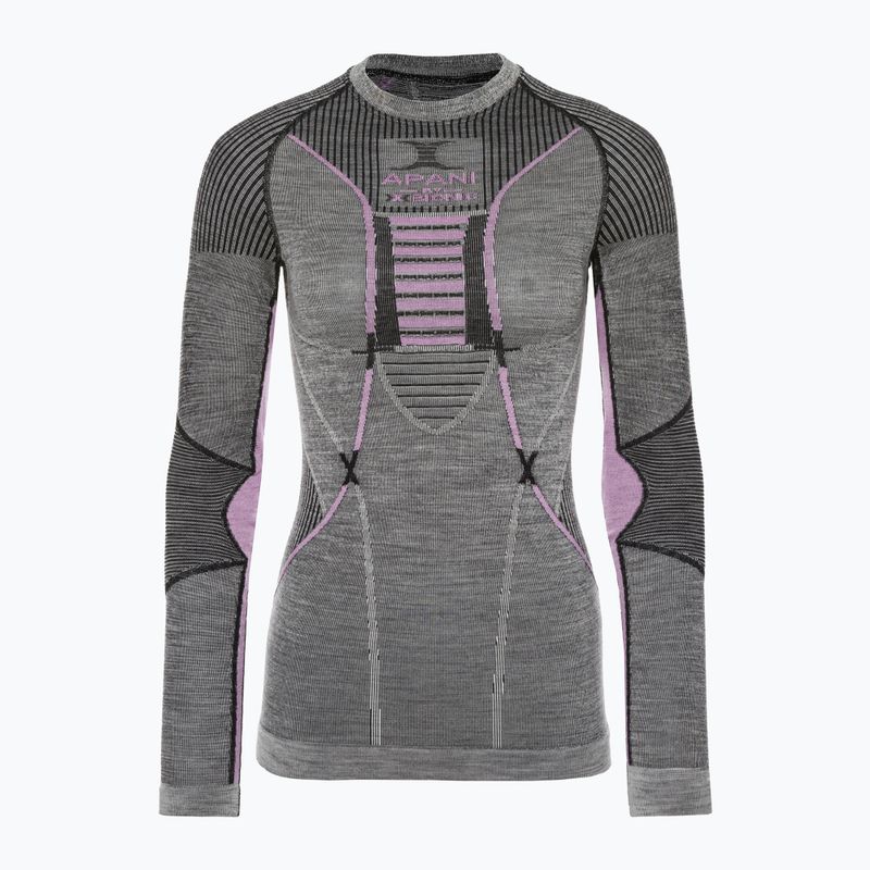 Dámské termotriko X-Bionic Apani 4.0 Merino šedá/fialová APWT06W19W