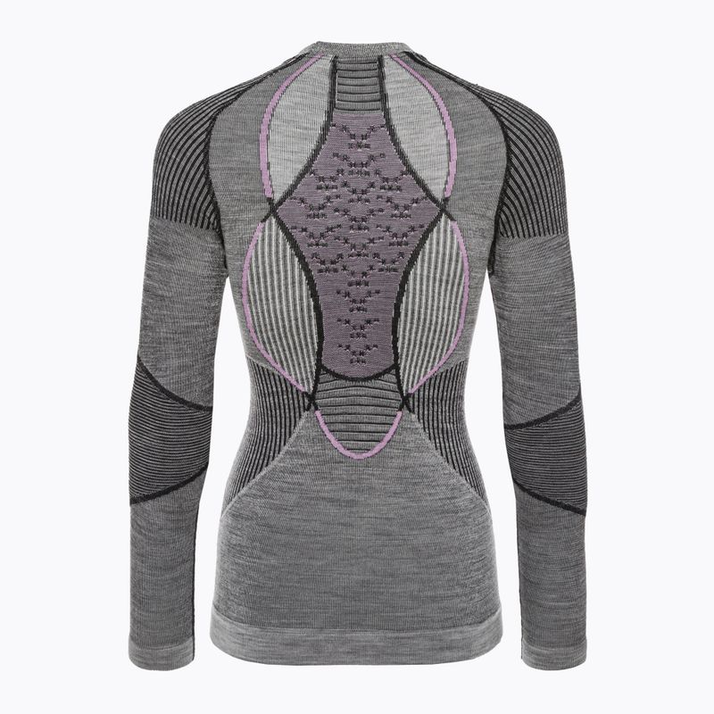 Dámské termotriko X-Bionic Apani 4.0 Merino šedá/fialová APWT06W19W 2